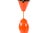 1960s Danish Modern Orange Metal Cone-Shaped Pendant Light by Poul Henningsen For Sale - Image 10 of 10