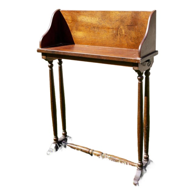 Vintage Regency Style Mahogany Bookstand or Lectern-Style Side Table For Sale