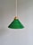 Art Deco Pendant Light in Conical Green Opaline, 1920s For Sale - Image 10 of 14