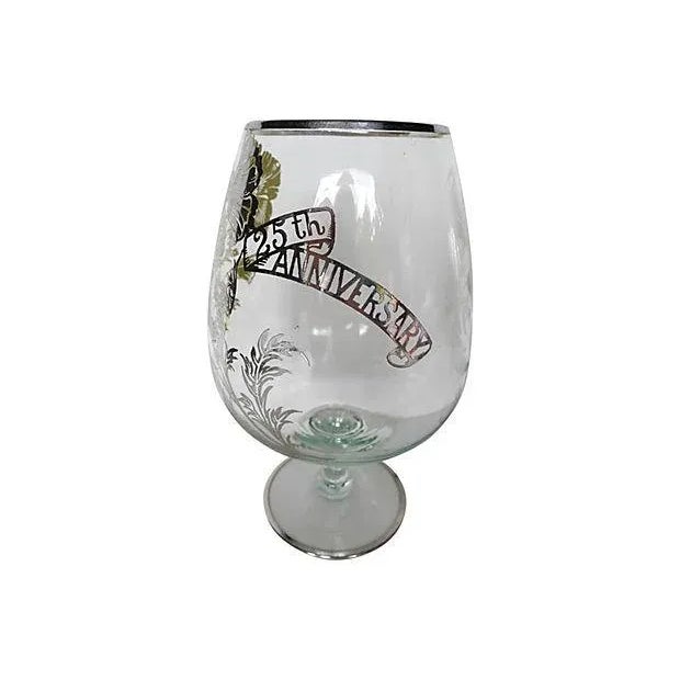 Silver Overlay Glass Brandy Snifters - A Pair For Sale - Image 4 of 5