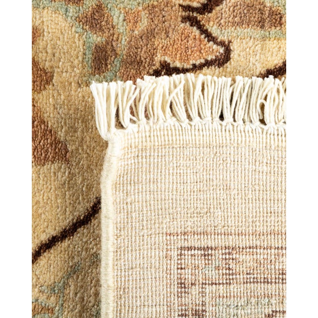 2000 - 2009 Mogul, One-of-a-Kind Hand-Knotted Area Rug - Ivory, 9' 2" x 11' 9" For Sale - Image 5 of 8
