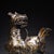 Late 19th Century Gilt Bronze Mythical Beast Figurine, Gold and Silver Inlay For Sale - Image 4 of 12