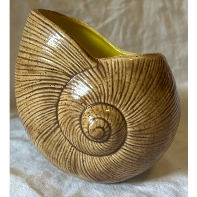 California Coastal Chic Ceramic Seashell Planter, Signed by the Artist For Sale - Image 10 of 11