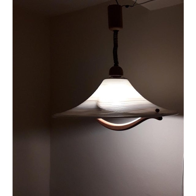 Vintage German Ceiling Lamp in Pine, 1980s For Sale - Image 9 of 15