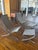 Modern Indoor/Outdoor Metal Sling Lounge Chairs With Ottomans, a Modern Pair For Sale - Image 12 of 12