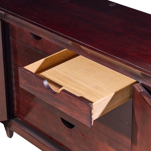 Brown Barbara Barry for Baker Mahogany Fluted Sideboard Credenza For Sale - Image 8 of 10