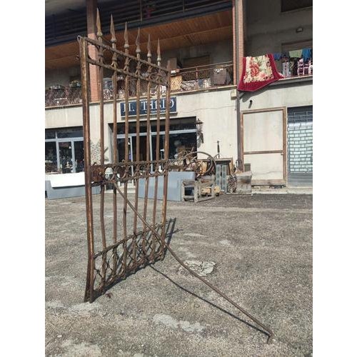 Art Nouveau Wrought Iron Gate For Sale - Image 3 of 9