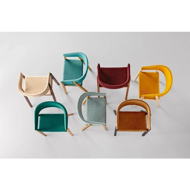 Brown Set of Oslo Chairs in Brown by Pepe Albargues For Sale - Image 8 of 9