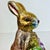 1990s Vintage Shabby Chic Foil Covered Plaster Faux Chocolate Bunny Figurine For Sale - Image 13 of 15