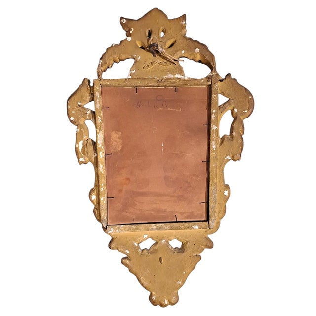 Small Antique Gilded Mirrors from Piedmont, 1700s, Set of 4, in Flawless conditions. Designed before 1890