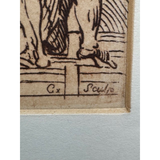 18th Century Anne Claude Philippe De Tubières, Comte De Caylus French Etching, Framed For Sale - Image 5 of 10