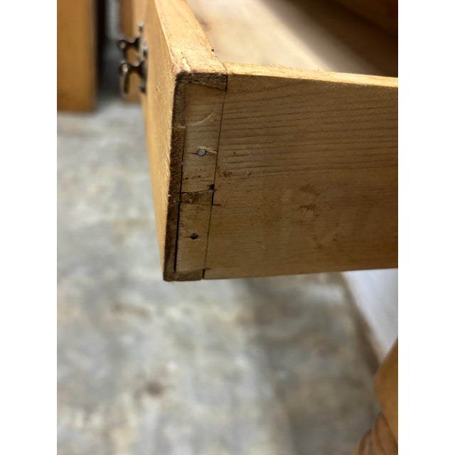 19th Century 19th Century English Pine Writing Desk For Sale - Image 5 of 8