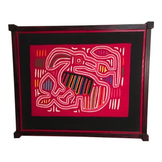 Vintage Mola Appliqué Textile Art For Sale