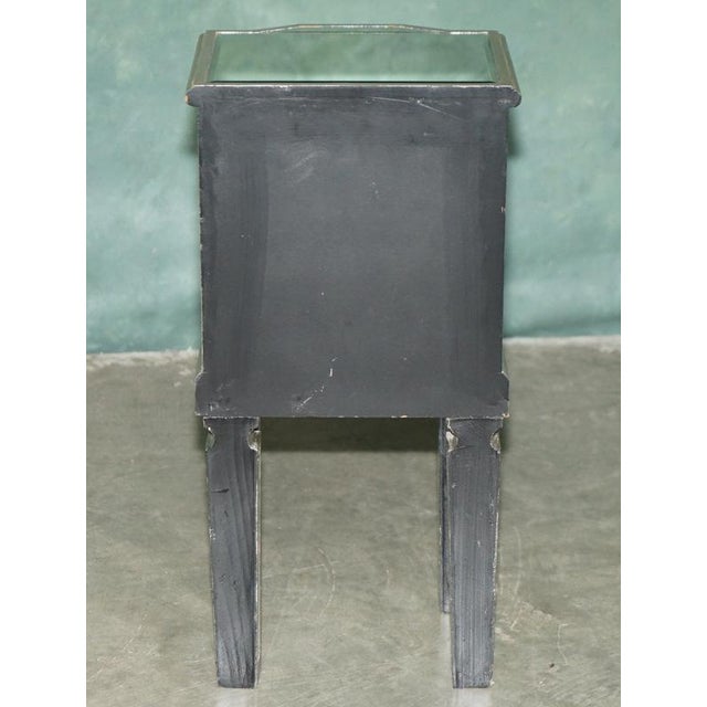 Venitian Bevelled Glass Nightstand with Drawers by Aeg, 2010, Set of 2 For Sale - Image 10 of 18