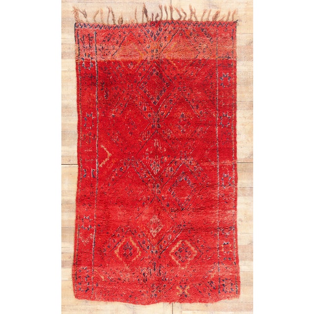 Vintage Beni M'Guild Moroccan Rug, 05'08 X 10'00 For Sale - Image 10 of 10