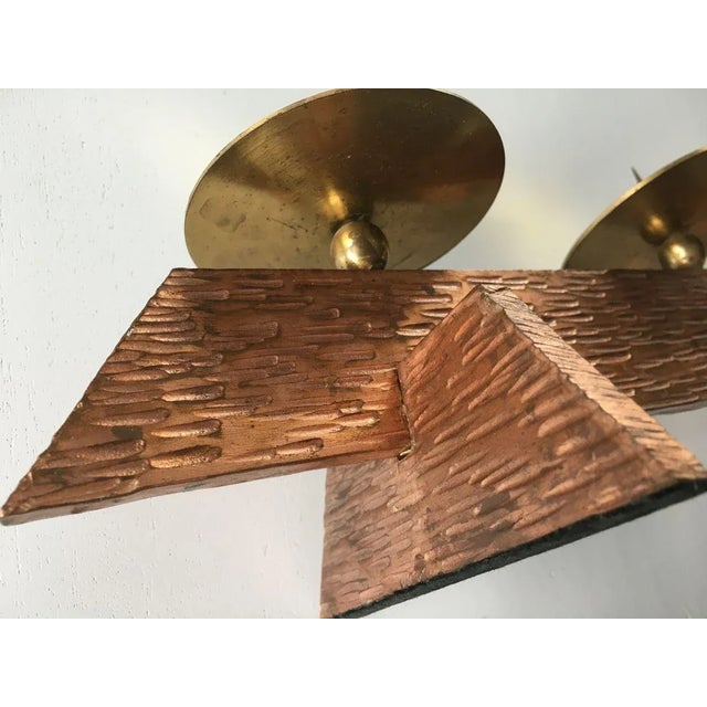 1950s Brass & Copper Candlestick, 1950s For Sale - Image 5 of 14