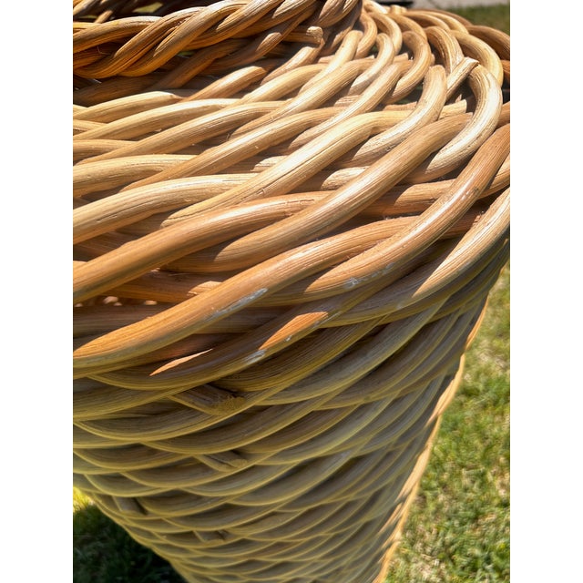 Late 20th Century Ateliers Handwoven Willow Vessel Sculpture For Sale - Image 12 of 12