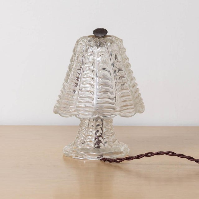 1940s Petite Murano Glass Lamp For Sale - Image 9 of 12