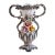 Vintage Italian Capodimonte-Style Porcelain Floral Vase – 17" For Sale