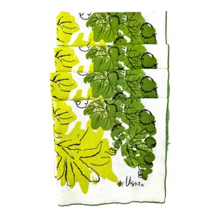 Vera Neumann 1960's Mid-Century Modern Dinner Napkins, Set of 4 For Sale