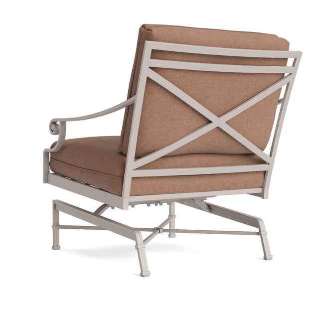 Not Yet Made - Made To Order Brown Jordan Venetian Motion Lounge Chair, Dove frame with Fusion Clay fabric For Sale - Image 5 of 11