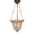 Art Deco Etched Glass Bell Jar Hall Lantern Light, Circa 1930s For Sale
