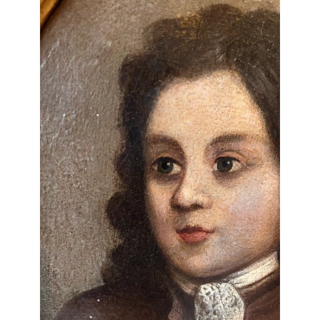 19th Century Portrait Oil Painting of a Boy, Framed For Sale In San Francisco - Image 6 of 7