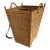 Early 1900s Woven Wicker Grape Harvesting Basket Backpack For Sale