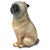 Late 20th Century Vintage Large Pug Ceramic Figure For Sale - Image 5 of 7