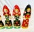 Vintage Boho Chic Folk Art Russian Hand Crafted Christmas Ornaments - Set of 6, Large For Sale - Image 4 of 9