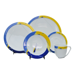 1980s Bernardaud Limoges France Nil Trianne Dinner Set 5 Pieces