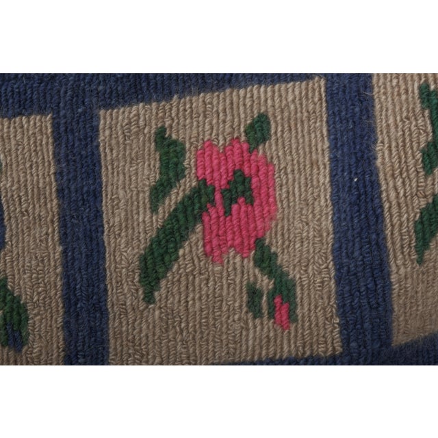 Colorful Vintage Checkered Tulu Rug - Soft Wool Pile For Sale - Image 6 of 12