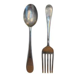 1970s Curtis Jere Oversized Fork & Spoon Sculptures