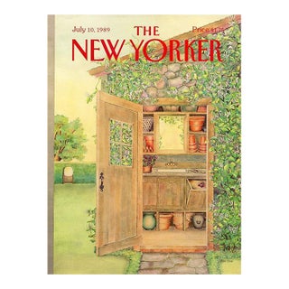 1989 New Yorker Magazine Cover by Jenni Oliver, July 10, Gardening For Sale