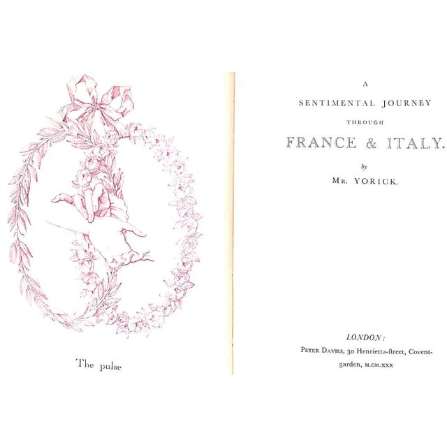 Mr. Yorick, (STERNE, Laurence) [198] pp. Peter Davies Limited edition of two-thousand copies 1930 10 1/8" x 6 1/2" A...