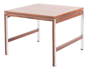 Side Table in Rosewood and Aluminium, 1960s