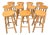 Alpine Chalet Stools in Wood, 1970s, Set of 11 For Sale