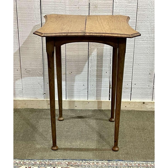 Wood Early 20th Century English Oak Pedestal Table For Sale - Image 7 of 8