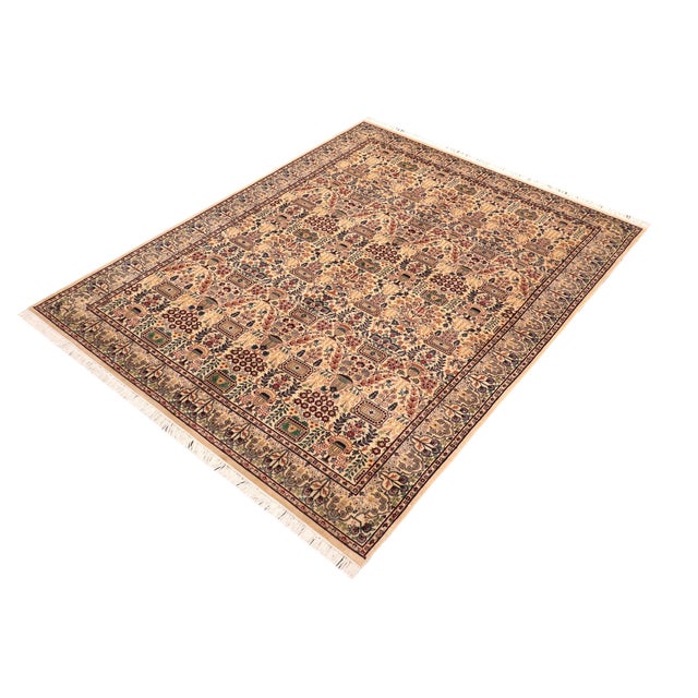 Designed with mesmerizing intricacy and gorgeous color palette, this hand-knotted masterpiece demonstrates the beauty and...