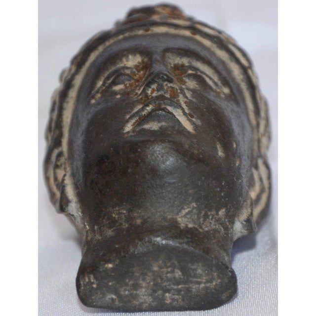 Early 20th Century Small Hand-Carved Stone Buddha Head For Sale In Nashville - Image 6 of 7
