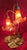 A Tiffany Style "Tulip" art glass table lamp by James Glenn Lundberg for Lundberg Studios. Founded in 1970 in Santa Cruz,...