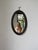 Brutalist Vintage Brutalist Oval Chain Mirror, 1950 For Sale - Image 3 of 18