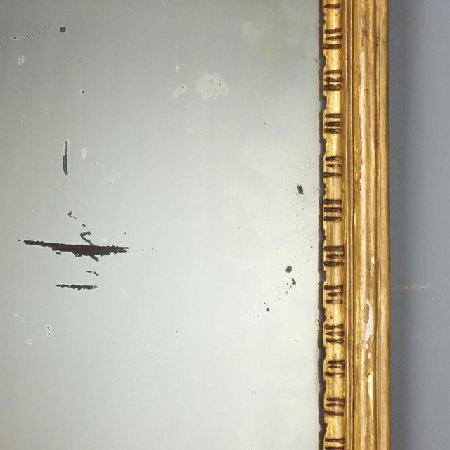 Small Gilded and Carved Wooden Mirror For Sale - Image 4 of 10