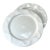 Vintage Dansk "Origami" White Ceramic Chop Plates / Round Platters - Pair For Sale