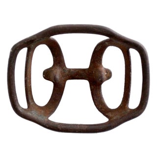 Vintage Iron Horse Harness Buckle Decor For Sale
