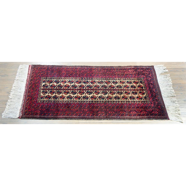 Vintage Persian Baluch Rug For Sale In Chicago - Image 6 of 15