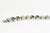 Multicolored Gemstone and Sterling Silver Link Bracelet For Sale - Image 9 of 14