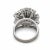 Metal Vintage Diamond 14k White Gold Cocktail Ring, Size 4.5 For Sale - Image 7 of 7