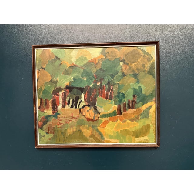 Em Bronne, Forest Landscape, 1967, Oil on Canvas, Framed For Sale - Image 15 of 18