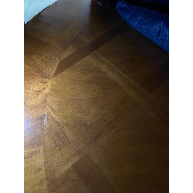 2010s Round Table With Iron Base For Sale - Image 5 of 6